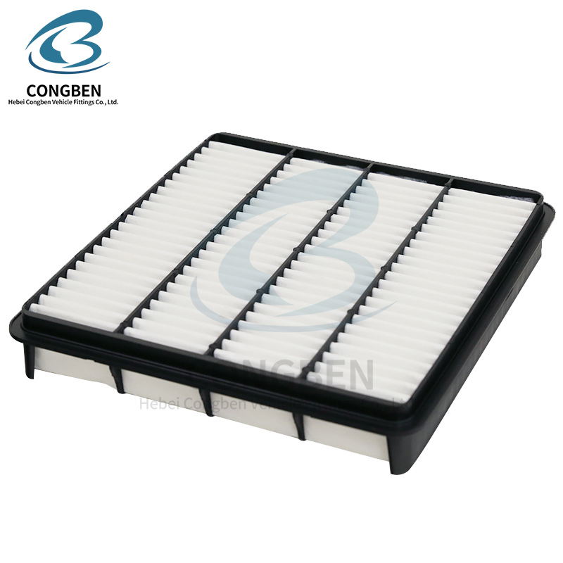 China Supplier Filtros de aire Auto PP Pleated Air Filter 17801-38030